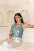 DELILA — Sequin Halter Top